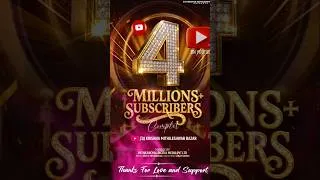 Thumbnail: 4 million subscribe complete #djkrishna