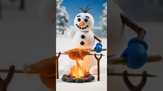 Thumbnail: snowmen roasting his meal #funnyvideo #funnyshorts #funny