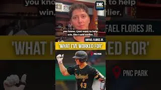Thumbnail: Rafael Flores Jr., Pirates, delivered with two key home runs for a 4-3 win over the Tigers Wednesday