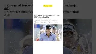 Thumbnail: 5 Moments That Defined Anna Nordqvist’s Career! #annanordqvist #golf #lpga #retirement