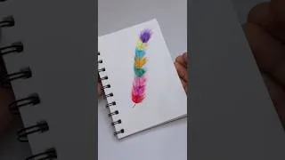 Thumbnail: 1 മിനുട്ടിൽ തൂവൽ റെഡി ❤️🌸@dlittlejoys #shorts #trending #viral #art