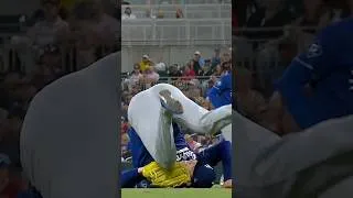 Thumbnail: Roki #Sasaki summersault to avoid comebacker! #MLB