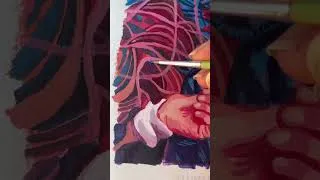 Thumbnail: Finishing my 5 billionth kurt cobain painting