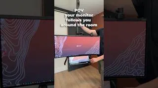 Thumbnail: Building a Floating Monitor #workspace #cablemanagement #desksetup