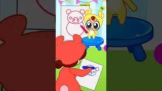 Thumbnail: Baby Draws a Pig | Funny Drawing Game for Kids