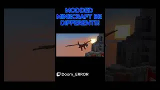 Thumbnail: MODDED MINECRAFT BE DIFFERENT!!! #minecraft #funny #gaming #shorts