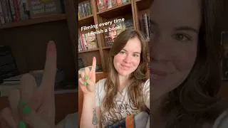 Thumbnail: Filming my book ending reactions 😊 #bookrecommendations #booktube #books
