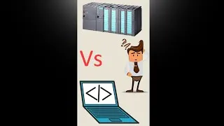 Thumbnail: ليه بنستخدم ال PLC بدل ال Computer في المصانع ؟ (#shorts)