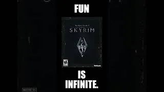 Thumbnail: Fun is Infinite. #skyrim #elderscrolls #bethesda #games #gaming  #gamer