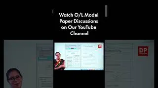 Thumbnail: Watch O/L Model Paper Discussions on Our YouTube Channel