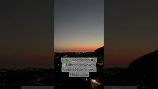 Thumbnail: Unwind with this gorgeous Hawaiian sunset 🌅 🧘🏻‍♀️ #dailymeditation #hawaii #meditation #drjen
