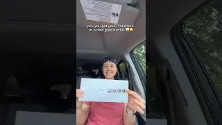 Thumbnail: my first paycheck as a dentist!!! core memory 🥹 #trending #fyp #viralvideo #dentist #foryoupage