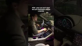 Thumbnail: your car won't start but you're a dentist