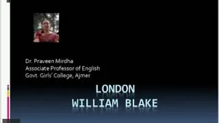 Thumbnail: London - William Blake B.A. Part 2 paper 1 (04.09.2020)