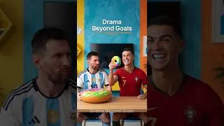 Thumbnail: Messi & Ronaldo Troll Each Other With Fake Donuts 😂🍩 #Shorts #ronaldo #messi