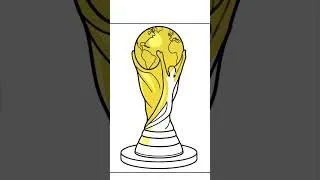 Thumbnail: Football Worldcup 😍😮🏆 #art #footballshorts #drawing #coloring