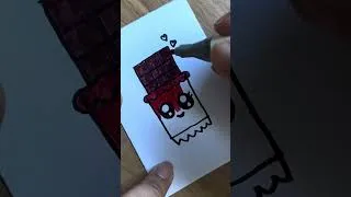 Thumbnail: Draw Cute Chocolate Bar #draw #howtodraw#shortvideo #drawcutethings