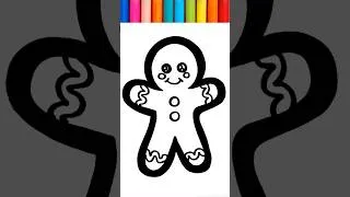 Thumbnail: Gingerbread Man Drawing | How to Draw Gingerbread #drawing