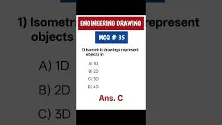 Thumbnail: Engineering drawing mcq question 35 #shorts #youtubeshorts #shortsvideo #mcq
