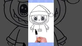 Thumbnail: How to Draw a Labubu Santa!  #howtodraw #drawing #labubu #drawsocute #christmasart