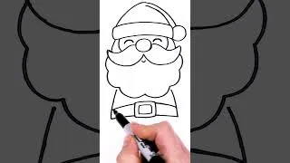 Thumbnail: Let's Draw a Cute and Easy Santa Claus!  #drawing #howtodraw #art #christmasart #drawsocute