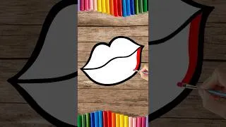 Thumbnail: #shorts How to Draw Rainbow Lips