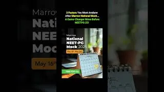 Thumbnail: 3 Factors to Analyse After Marrow National Mock! #neetpg #mbbs