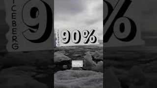 Thumbnail: 👉90% of This Is Invisible 😳 #earth #didyouknow #shorts #earthfacts #iceberg#sciencefacts #shortsfeed