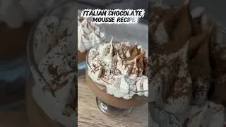 Thumbnail: Italian chocolate mousse recipe 🍫 You've never tried anything like this!