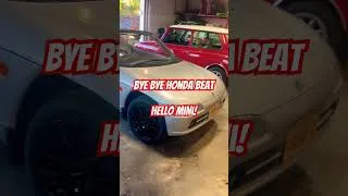 Thumbnail: Honda Beat out, Rover Mini in!  #jdm #classicmini #hondabeat #imports #minicooper #honda