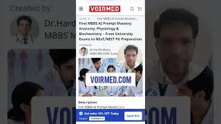Thumbnail: FIRST MBBS AI PROMPTs | ANATOMY, PHYSIOLOGY & BIOCHEMISTRY