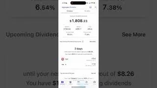 Thumbnail: Last week $1,791/year. This week $1,808. Small wins, consistent growth. #passiveincome