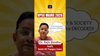 Thumbnail: UPSC Mains 2026 Polity & Society Questions Analysis | Drishti IAS English | #shorts #UPSC #Polity