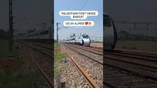 Thumbnail: Delhi - Ajmer Rajasthan First Vande Bharat 🔥♥️#vandebharat #delhiajmer #indianrailways