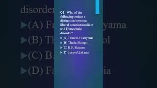 Thumbnail: Political Science MCQ for CUET PG #shorts #politicalscience #mcqshort #cuet2025