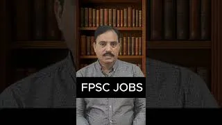 Thumbnail: FPSC JOBS 2025 : HOW TO APPLY AND AGE RELAXATAION