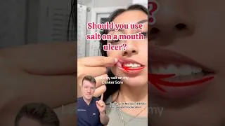 Thumbnail: Doctor’s Advice: Salt on Mouth Ulcers / Canker Sores #shorts