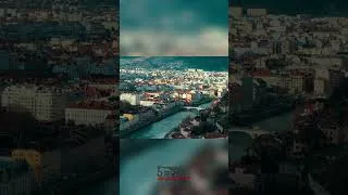 Thumbnail: Stunning Cityscape: Witness the Beauty of Urban Life and Mountains! #shorts