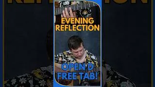 Thumbnail: Evening Reflection - Open D Fingerstyle Tutorial - Free TAB - Drue James