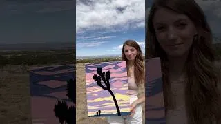 Thumbnail: Pastel Desert Reveal: Acrylic Joshua Tree 💜🩷✨