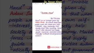 Thumbnail: Invisible Hand | Invisible Hand In Economics ● Classical Theory Of Economics | UGC Economics | UPSC