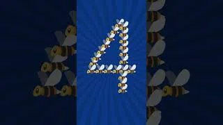 Thumbnail: Buzzing Numbers: Learn 1 to 10 with Flying Bees! 🐝✨ #kidslearning