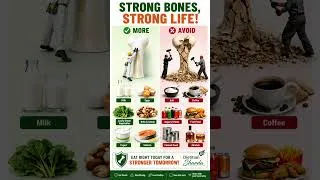 Thumbnail: 6 Foods for Strong Bones 🦴 | Eat These, Avoid These! | Bone Health Tips #shorts