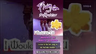 Thumbnail: I Would Die 4 U (Original 30 Minute Version) — Prince & The Revolution — 1984 #prince #shorts