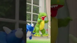 Thumbnail: Dinosaur toys Go Marching! | Nursery Rhymes & Kids Songs #shorts @Ducklingdo
