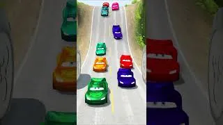 Thumbnail: COLOR LIGHTNING MCQUEEN VS GIANT TRAP