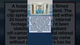 Thumbnail: A Viral Clip Cost a Nurse Her Job, Then Came the Apologies and Her Rehiring