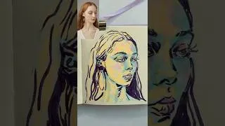 Thumbnail: Draw a portrait under the summer ☀️ | daily sketchbook drawing #dailyart #portraitdrawing #sketch