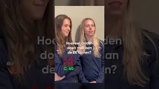 Thumbnail: Sanna & Naomi doen de EK Quiz! 🤸‍♀️
