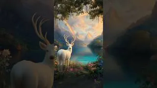 Thumbnail: The White Stag appears when your soul is ready to awaken to a new life 🌈 🦌💫